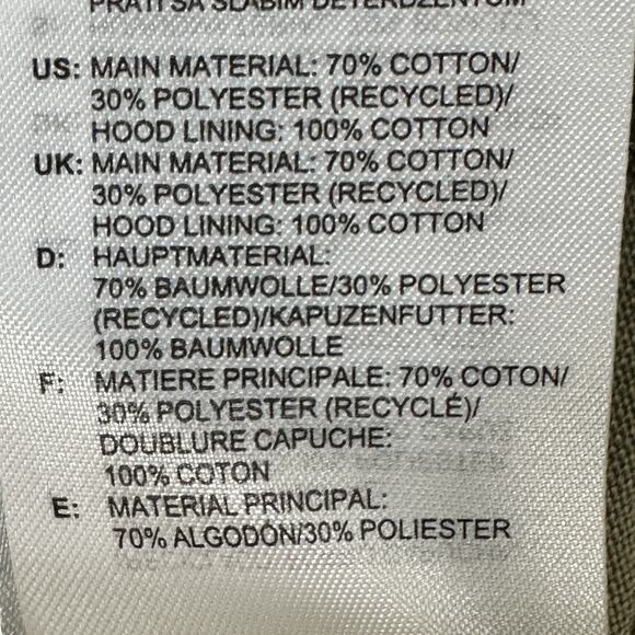 Adidas Hoodie Shirt Men Small Green Long Sleeve Pullover Drawstring Logo Lounge - Picture 8 of 8